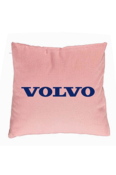 BEKZ Perna Decorativa, Volvo, 40x40 cm, Roz, Husa Detasabila, Burduf