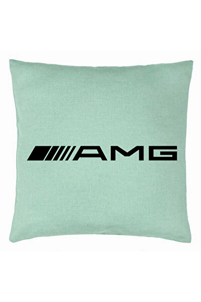 BEKZ Perna Decorativa, AMG, 40×40 cm, Verde Menta, Husa Detasabila, Burduf
