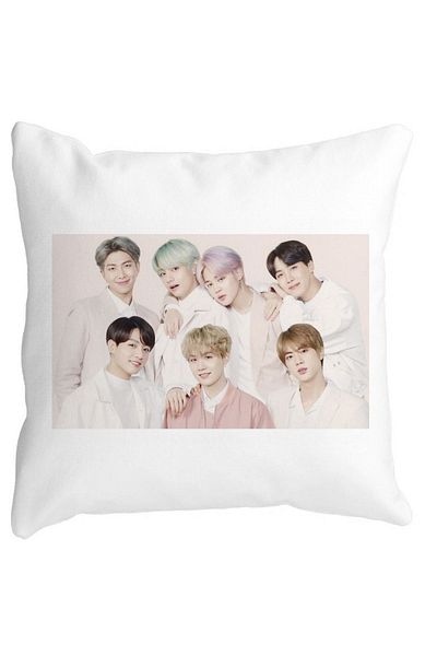 BEKZ Bts Army 12 Pillowcase, 40×40 Cm, White, Matte