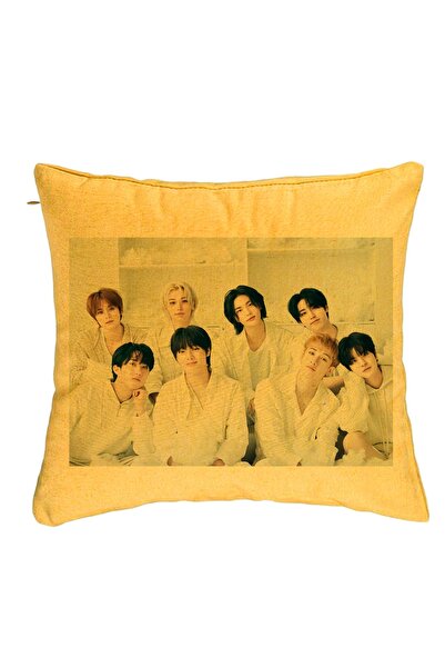 BEKZ Διακοσμητικό μαξιλάρι, Stray Kids 10, 40x40 εκ., Κίτρινο, Αφαιρούμενο κά...