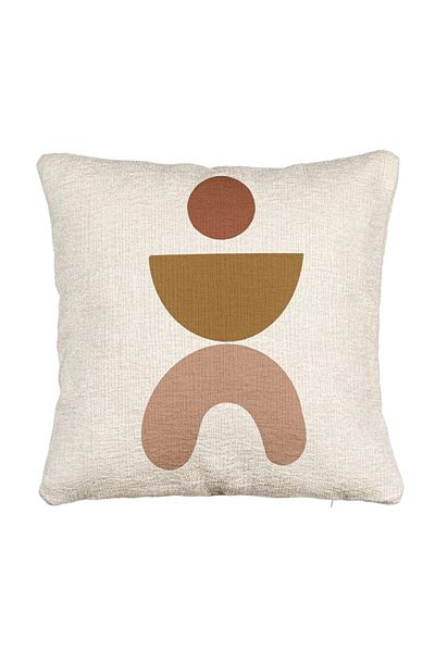 BEKZ Fata de perna Canapea, Model Abstract Creativ 7, 40x40 cm, Cu fermoar