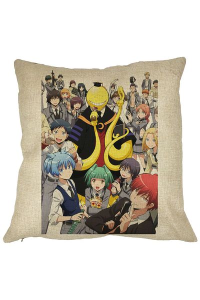 BEKZ Față de pernă cu tematică Assassination Classroom, 40x40 cm