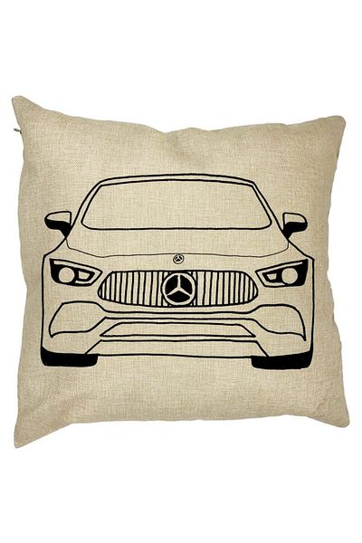 BEKZ Față de pernă pătrată Hey Mercedes, 40x40 cm