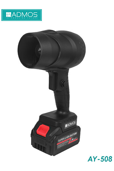 ADMOS مجفف شعر AY-508 ببطارية ليثيوم مع مروحة توربو، 1200 مللي أمبير/ساعة، من...