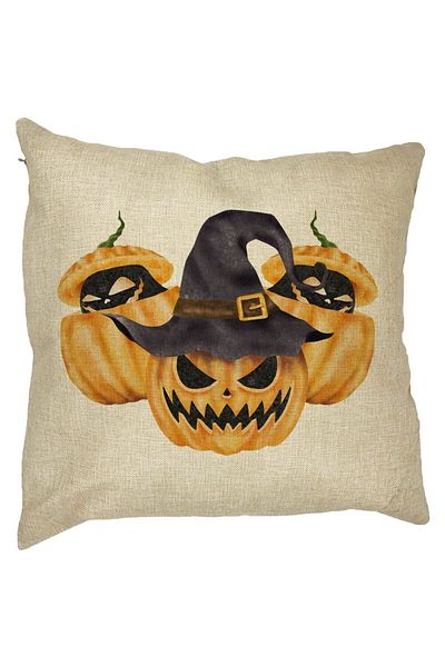 BEKZ Față de pernă cu motive de dovleac de Halloween, 40x40 cm