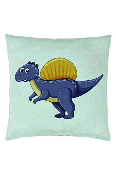 BEKZ Pernă decorativă, model pentru copii cu dinozaur violet închis, 40x40 cm...