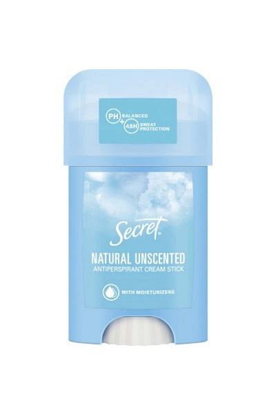 Secret Key Deodorant stick crema, Secret Key Natural, 40 ml