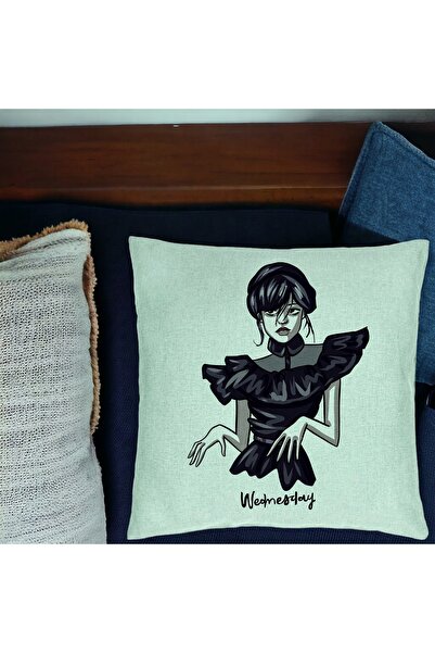 BEKZ Perna Decorativa, Model Wednesday Addams Dancing Hands 1, 40x40 cm, Verd...