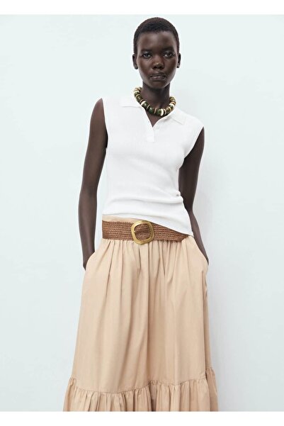 MANGO Woman Polo yaka triko bluz