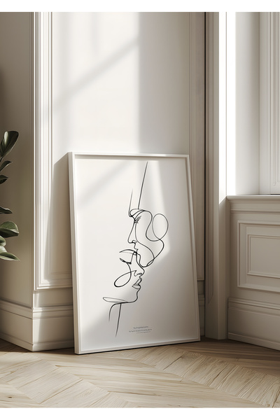 Home 3'lü Estetik Love Serisi, Oturma Odası Dekoru, Mutfak Dekoru, Salon Tablosu, Çerçevesiz Poster seti