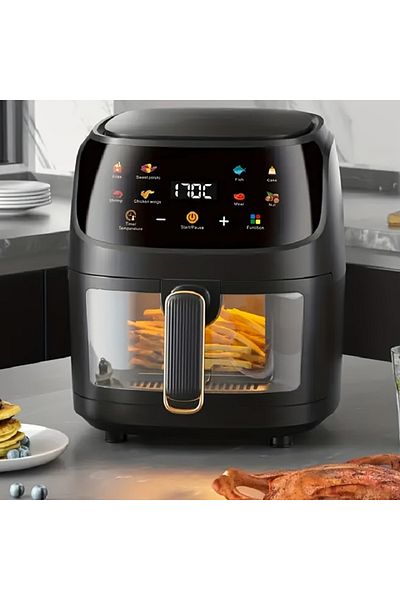 OEM Friteuza Fara Ulei Air Fryer tip cuptor electric , Displat Digital, Functie de Coacere ZUBI 10L