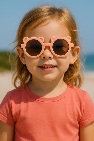 WisstoriaCollections Model Sweet Children's Sunglasses with Teddy Bear