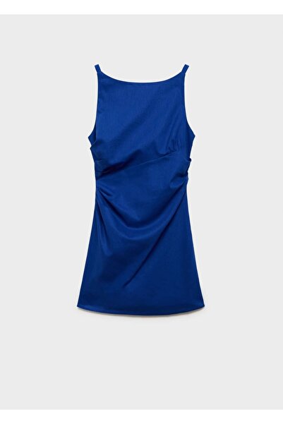MANGO Woman Drape keten elbise