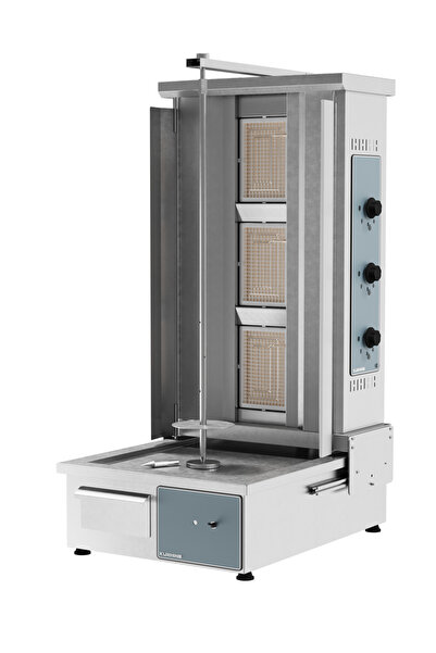 KUZHINE DÖNER OCAĞI ALTTAN MOTORLU DOĞALGAZLI (GAS SHAWARMA MACHINE MOTOR ON ...