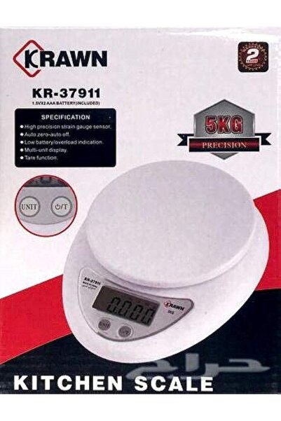 genric ميزان مطبخ صغير كراون 37911، أبيض