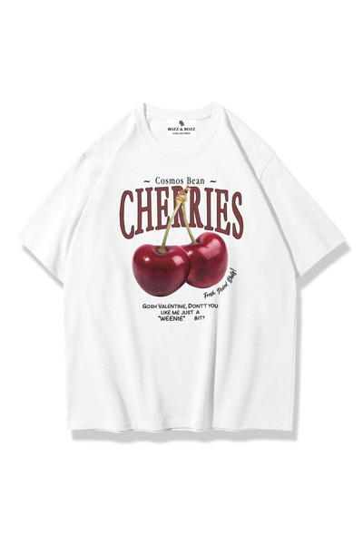 Bozz&Bozz Collection Μπλουζάκι Unisex Oversize Cherries