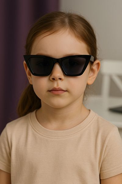 WisstoriaCollections Cat Square Kids Cat Eye Unisex Sunglasses