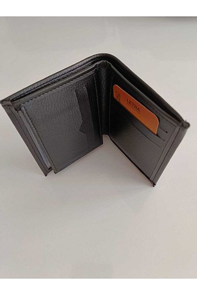 OEM Black Color Plain Men's Wallet – Stylish and Convenient Design