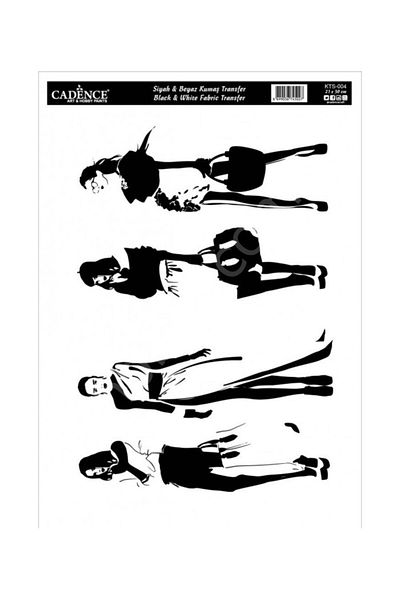 Cadence Kts-04 Black and White Fabric Transfer 21X30