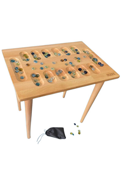 gnsstore Hıçkırık Ahşap Masa Tipi Mangala 40x56x52 cm Akıl Oyunları