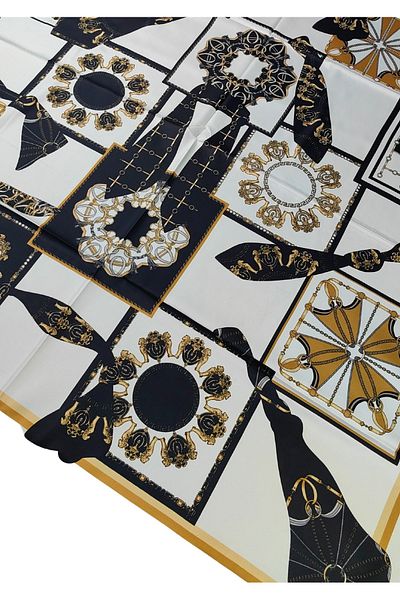 mim eşarp VESİ Φουλάρι Αθλητικό Φουλάρι Twill με σχέδιο 120x120 cm