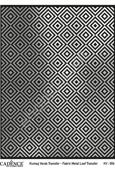 Cadence Kv-06 Cadence Fabric Foil Transfer Silver 30X42