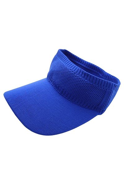 AXE SPORTSWEAR Cobalt Blue Flexible Visor Hat Uv Sunscreen Casual Beach Tennis Cap