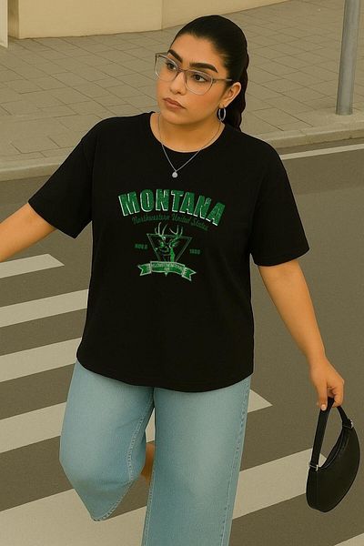 BENROMA In Cart 6 or More Purchases Get 1 T-Shirt Gift - Plus Size Montana Printed Unisex T-Shirt
