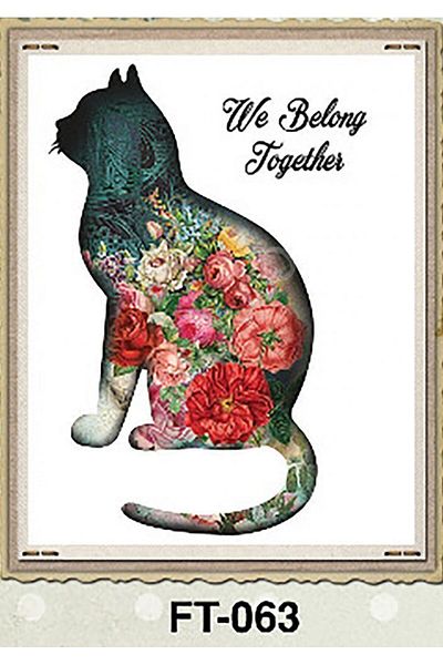 Cadence Ft-63 Cadence Fabric Transfer 25X35 Floral Animal Figures Series