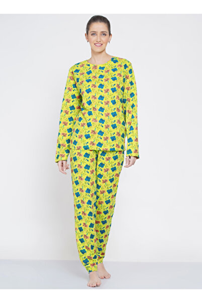 LAUREN SMITH طقم بيجامة نسائي مكون من قطعتين من ملابس النوم القطنية الناعمة م...