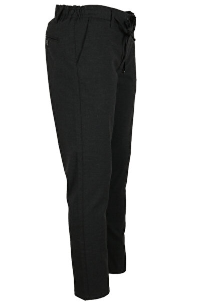 Modarar Men's Smoked Color Jogger Pants Waist Lace-Up Slim Fit Rar01340