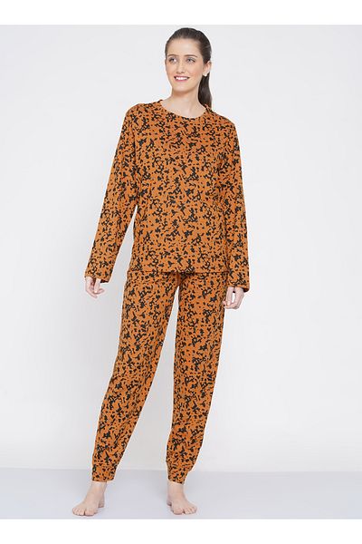 LAUREN SMITH Women's Pajama Set Long Sleeve Top with pants 2 Piece Sleepwear Cotton Ladies Soft Pjs Lounge Set