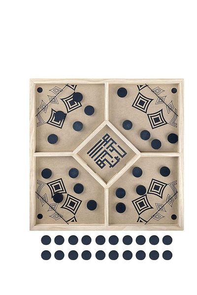 Rally Carrom Pocket Hockey Wooden Table Fast Sling 4 Persons