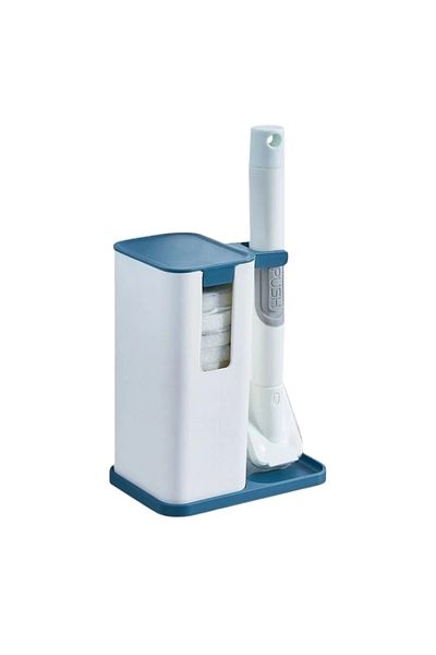 TAAM_SA Compact Kitchen Cleaning Brush with Built In Soap and Replaceable Head for Small Apartments