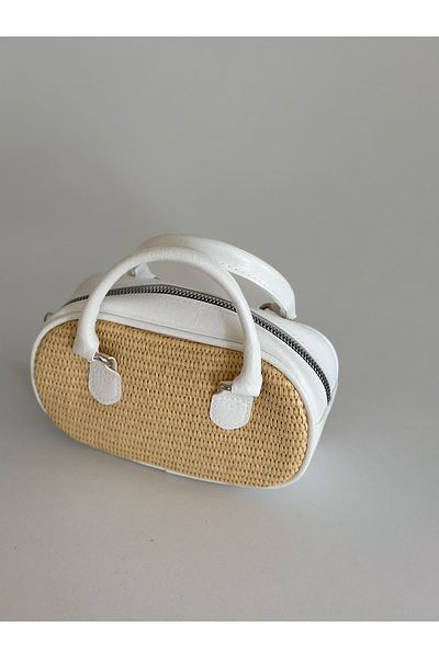 Boutiquehaki Palma Mini Straw Textured Bag