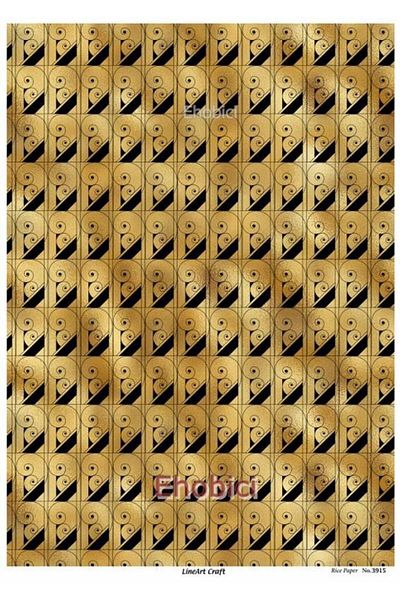 ehobici Lineart Rice Decopage Paper - 3915