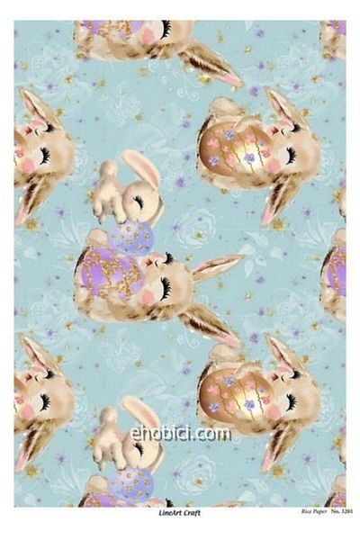 ehobici Lineart Brass Decopage Paper Model - 3201