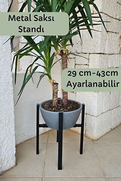 Forada Home & Style Metal Saksı Standı - Ayarlanabilir Metal Saksı Ayağı