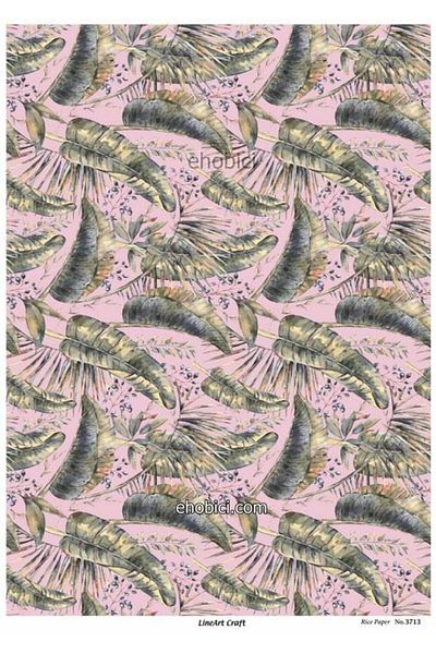 ehobici Lineart Rice Decopage Paper - 3713