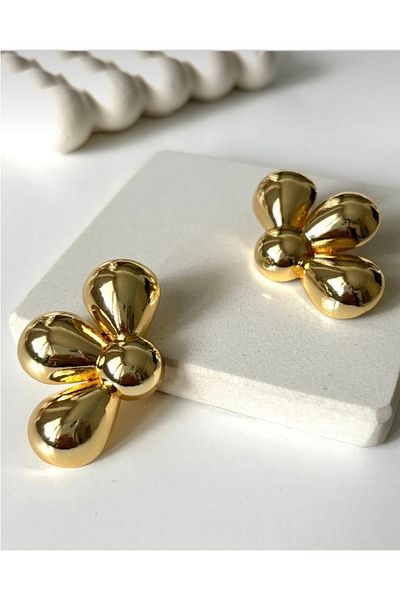 Be Best Women's Gold Color Tomorrow Daisy Earrings Be114