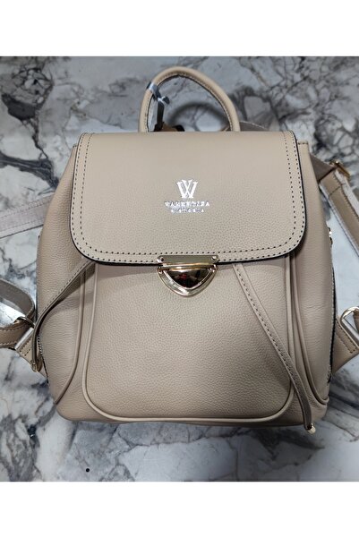 valentina victoria Valvi̇c Khaki Leather Backpack.