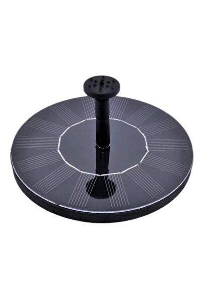 SIKS Fântână arteziană solară pentru grădină, automată, 16 cm, rotundă, neagră