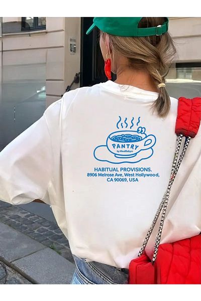 AEMİ Tricou supradimensionat cu decolteu panza pentru femei