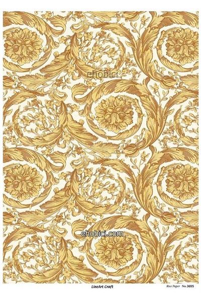 ehobici Lineart Rice Decopage Paper - 3695