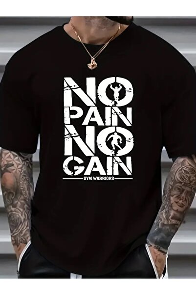 PERISENSE تي شيرت أسود للجنسين للنساء/الرجال مطبوع عليه رقبة دائرية وأكمام قص...