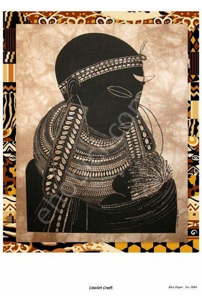 ehobici Lineart Craft Brass Decopage Paper Model - 1084