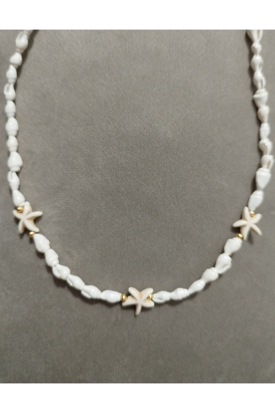 ÖZGE-S MODA Seashell Handcrafted Starry Necklace