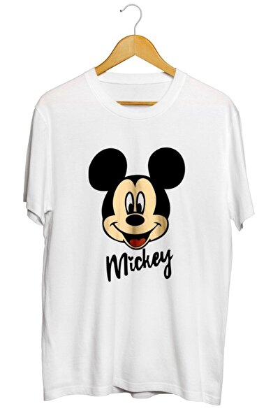 karikatürstore Mickey Mouse Baskılı Unisex Tişört