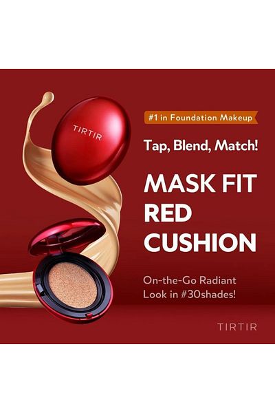 TIRTIR Turtle Red Cushion Mask Fit 13C Fire Foundation 18g