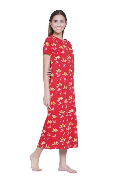 LAUREN SMITH Casual Printed Nightdress Light Green